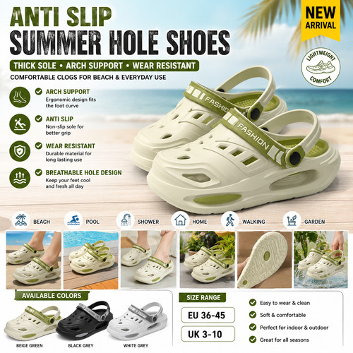 Anti slip summer - hole, shoes