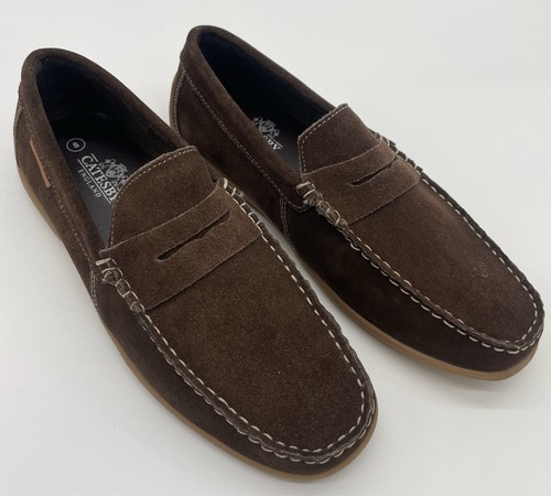 Sale brown slip real - on, suede