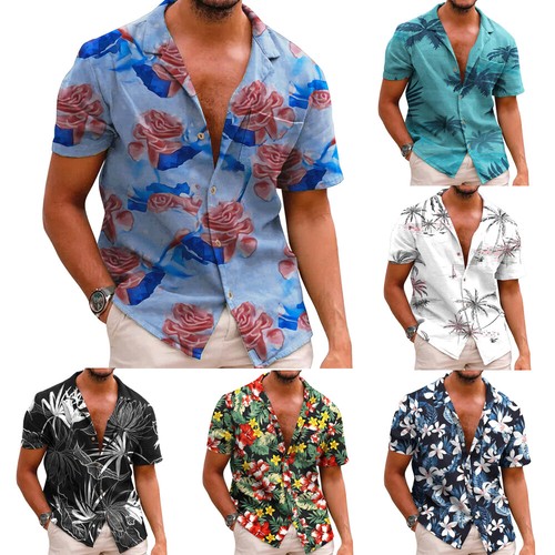 Mens hawaiian floral print - floral,