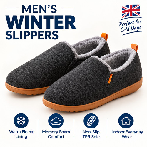 Men winter slippers memory - men's,