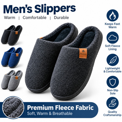 Mens slippers warm - mens, fleece